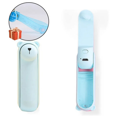 Ανεμιστήρας μπρελόκ USB μίνι πτυσσόμενος μικρός ανεμιστήρας εξωτερικού χώρου με ελαφρύ φορητό ανεμιστήρα δώρου κρεμαστό τσάντα