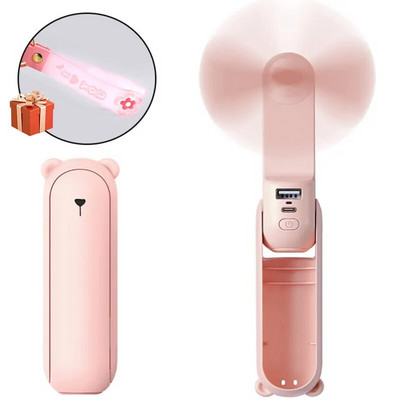 Ανεμιστήρας μπρελόκ USB μίνι πτυσσόμενος μικρός ανεμιστήρας εξωτερικού χώρου με ελαφρύ φορητό ανεμιστήρα δώρου κρεμαστό τσάντα