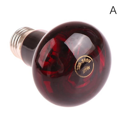 1 db Pet Red Fűtőlámpa E27 Nappali Éjszakai Kétéltű Kígyó Lámpa Hüllő Izzó UV Fény 25W 50W 75W 100W AC220-240V