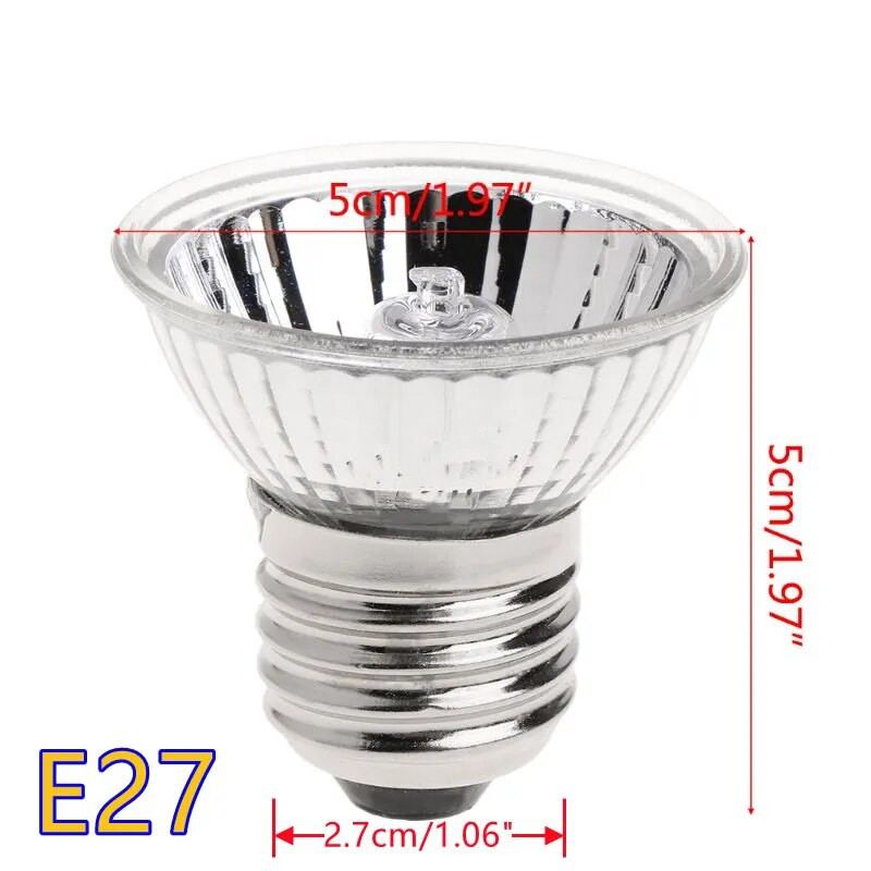 220V 25W 50W 75W Lemmiklooma roomaja kilpkonna soojenduslamp, tagumine soojendusvalgus UVA UVB täisspektriga ultraviolettlamp E27