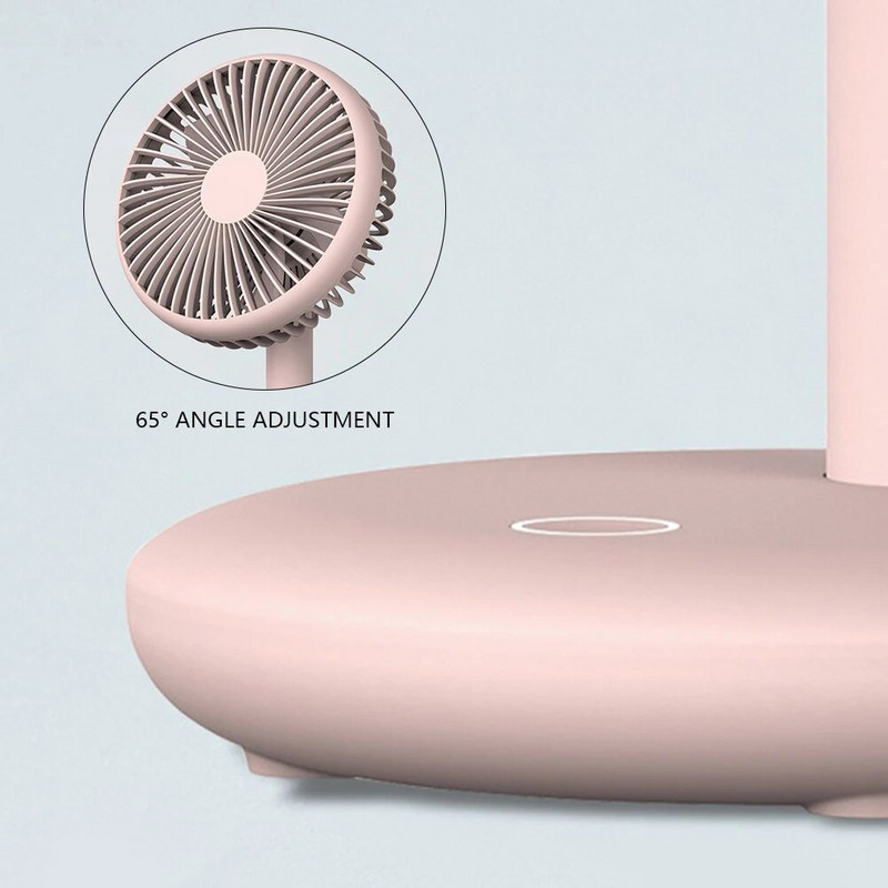 Lauaarvuti kontori vaiksed jahutusventilaatorid 1200 mAh aku mahutavus mini lauaarvuti ventilaator USB laadimine kodukontori telkimiseks väljas