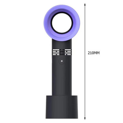 2023 Νέος Φορητός ανεμιστήρας Bladeless Επιτραπέζιος ανεμιστήρας ψύξης χωρίς ανεμιστήρα Blade για αθόρυβο ανεμιστήρα εξωτερικού χώρου γραφείου Επαναφορτιζόμενος