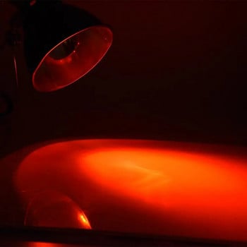220-240v Влечуго Костенурка Змия Отоплителна лампа с пълен спектър UVA+UVB Слънчева светлина Отоплителна лампа за влечуги Изолация Червена светлина Стъкло Heati
