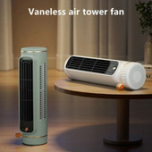 Lauaarvuti tornventilaator 1200mAh teradeta lauaarvuti kliimaseadme ventilaator Kaasaskantav vaigistatud 3-käigulised ventilaatorid Õhkjahuti elutuppa magamistuppa