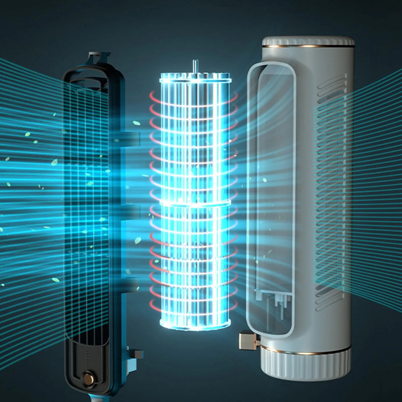 Επιτραπέζιος ανεμιστήρας Tower 1200 mAh Επιτραπέζιος ανεμιστήρας κλιματισμού χωρίς λεπίδες Φορητός ανεμιστήρας σίγασης 3 ταχυτήτων Ψύκτη για σαλόνι υπνοδωμάτιο