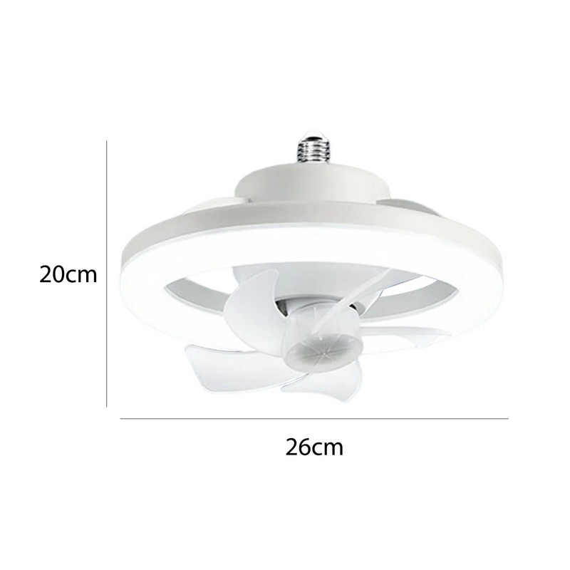 30W/48W/60W E27 Stropni ventilator s LED svjetlom Rotacija od 360° Stropna svjetiljka s ventilatorom Daljinski upravljač Električni ventilator za hlađenje Luster