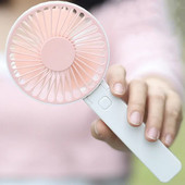 Pārnēsājami ventilatori Rokas USB uzlādējams ventilators Mini galddatora gaisa dzesētājs āra ventilators dzesēšanas ceļojumu rokas ventilatori 1200MAH