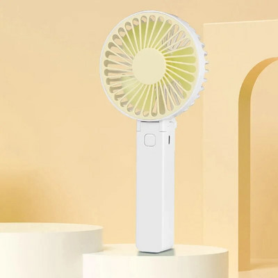 Pārnēsājami ventilatori Rokas USB uzlādējams ventilators Mini galddatora gaisa dzesētājs āra ventilators dzesēšanas ceļojumu rokas ventilatori 1200MAH