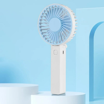 Pārnēsājami ventilatori Rokas USB uzlādējams ventilators Mini galddatora gaisa dzesētājs āra ventilators dzesēšanas ceļojumu rokas ventilatori 1200MAH