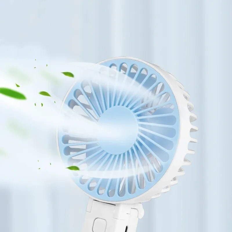 Hordozható ventilátorok Kézi USB újratölthető ventilátor mini asztali léghűtő kültéri ventilátor hűtés utazási kézi ventilátorok 1200MAH