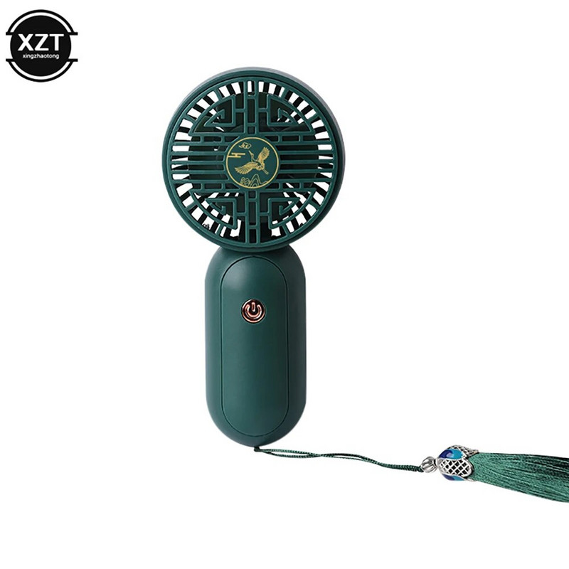 Nešiojamas mini rankinis ventiliatorius kinų charakteristikos elementas ventiliatorius biuras bendrabučio stalinis ventiliatorius lauke kelionės oro aušintuvo reikmenys