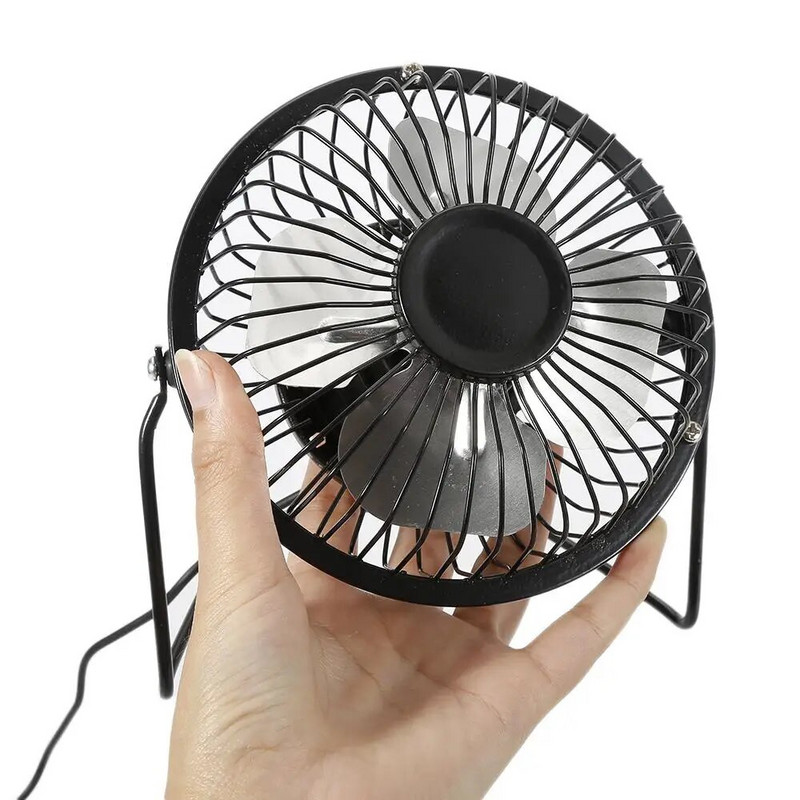Mini USB galda ventilators galddatoram ar regulējamu slīpuma statīvu dzesēšanas ventilators Īpaši kluss elektrisks pārnēsājams mazs ventilators galddatoram biroja galda datoram