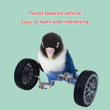 Обучаваща птица Играчка с въртящо се колело Малък папагал Обучаваща клетка за папагал Играчка Велосипед за балансиране Устойчивост на домашни любимци Спортни принадлежности Y5GB