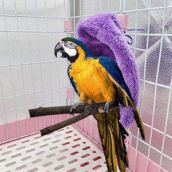 Χειμερινή ζεστή φωλιά σάλι πουλιών Γωνιακή κουβέρτα παπαγάλου κατοικίδιο ζώο Μικρό ζώο Κρεμαστό Κλουβί Σκηνής Διακόσμηση για Parakeet Cockatiel