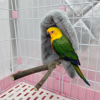 Χειμερινή ζεστή φωλιά σάλι πουλιών Γωνιακή κουβέρτα παπαγάλου κατοικίδιο ζώο Μικρό ζώο Κρεμαστό Κλουβί Σκηνής Διακόσμηση για Parakeet Cockatiel