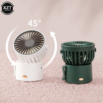 Творчески висящ мини вентилатор за врата, преносим USB, презареждаем, безшумен, ръчен вентилатор за въздушно охлаждане за офис, домашна стая, настолни вентилатори
