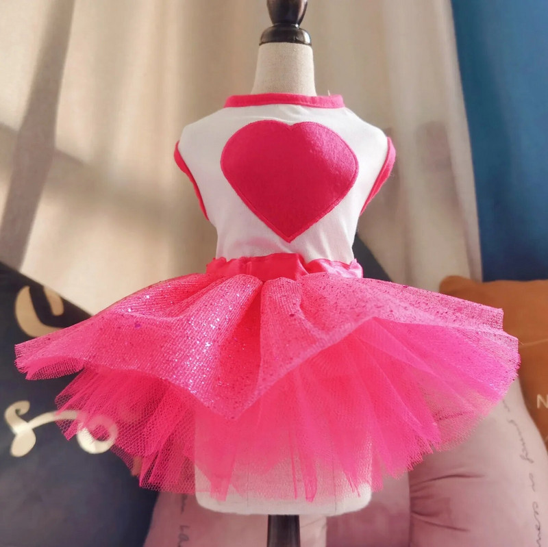 Φόρεμα για σκύλους για κατοικίδια Καλοκαιρινά ρούχα Dot Dog Dress for Dogs Φούστα Καλοκαιρινή Πριγκίπισσα Dog Νυφικά Φορέματα για σκύλους για μικρά σκυλιά