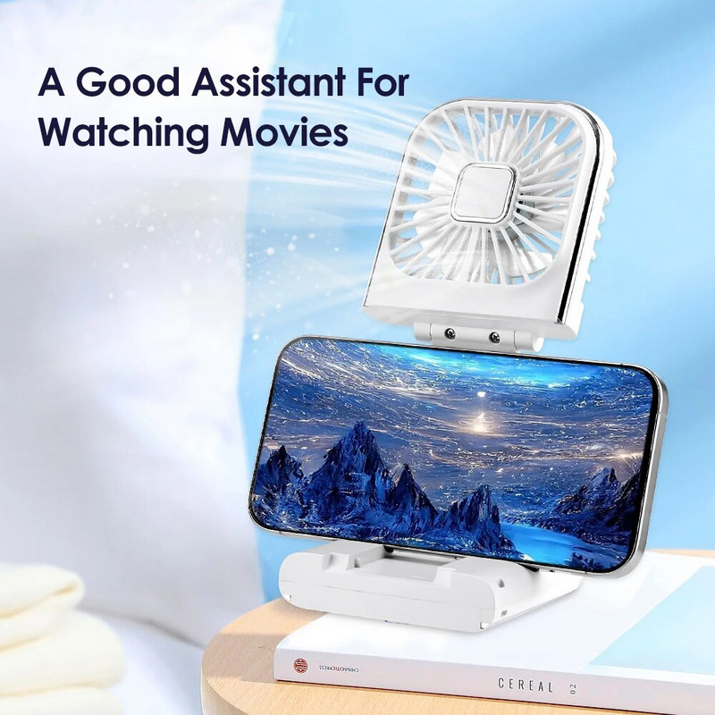 Mini kokkupandav väike ventilaator kaasaskantav käeshoitav rippuv kaela ventilaator LED digitaalne ekraan hädaabi toitepanga multifunktsionaalne õhujahuti