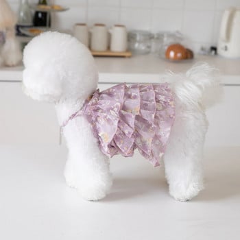 Καλοκαιρινό σιφόν κέικ με στρώσεις φούστα κατοικίδιο ζώο γάτα σκύλος Teddy φόρεμα μόδας ρούχα για κατοικίδια κουτάβι σκυλιά Ρούχα για σκύλο τζάκετ γιλέκο Chihuahua
