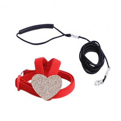 Regulējama papagaiļa siksna, kas novērš pārtraukumu, īpaši viegla putnu apmācības siksna un pavadas komplekts, piederumi putniem