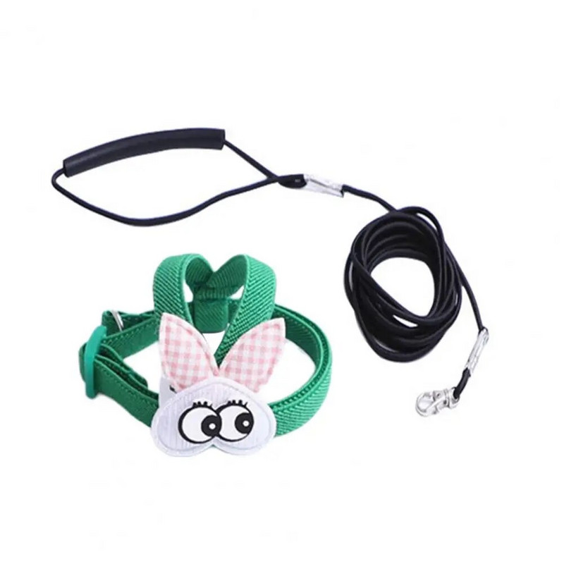 Regulējama papagaiļa siksna, kas novērš pārtraukumu, īpaši viegla putnu apmācības siksna un pavadas komplekts, piederumi putniem