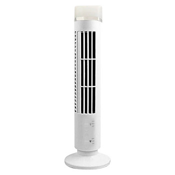 Κάθετος ανεμιστήρας κλιματισμού 3W Electric Tower Fan Bladeless with Light USB Plug-in ή με μπαταρία 2 ταχυτήτων για γραφείο