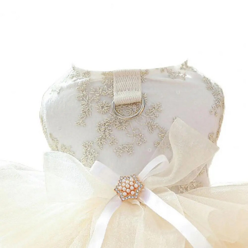 Φόρεμα για κατοικίδια Καλοκαιρινό στριφώματα Κέντημα Princess Dog Cat Νυφικό Dog Cat Dress Up Φούστα για κουτάβι Προμήθειες για σκύλους