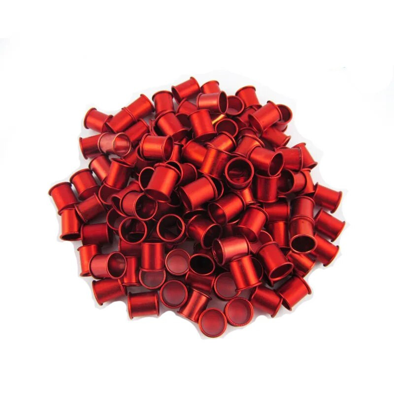 100 vnt. balandžių žiedai 8 mm aliuminio žiedo identifikavimo žiedas balandžių žiedo spalva balandžių pėdos žiedas balandžių reikmenys paukščių reikmenys