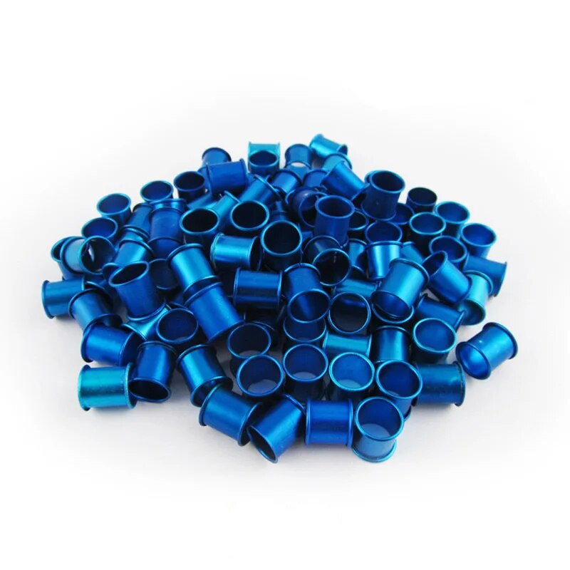 100 vnt. balandžių žiedai 8 mm aliuminio žiedo identifikavimo žiedas balandžių žiedo spalva balandžių pėdos žiedas balandžių reikmenys paukščių reikmenys