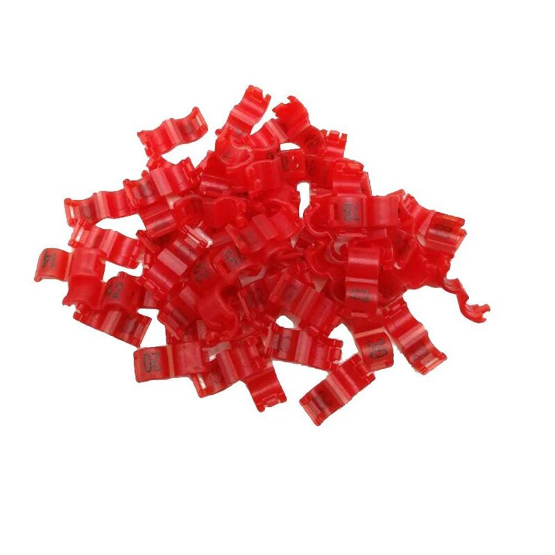 20 τμχ Εσωτερική διάμετρος 2,7 χιλιοστά 3 χιλιοστά 4 χιλιοστά 4,5 χιλιοστά 5 χιλιοστά Καναρίνι με κλιπ δαχτυλίδι Bird Pigeon Small Parrot Leg Rings Birds Foot Rings Bird Clip Ring