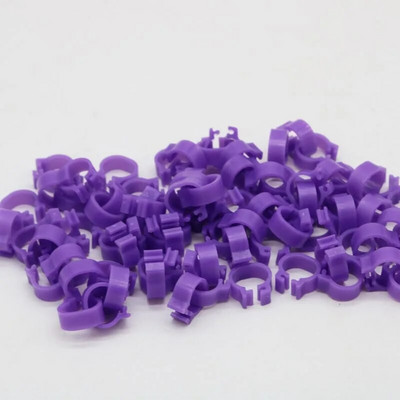 400 tk 8 mm linnujala klambrirõngas tuvi treeningtööriistad 10 värvi linnupapagoi söötmine, identifitseerimine jalarõngas loomade tarvikud