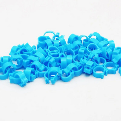 400 tk 8 mm linnujala klambrirõngas tuvi treeningtööriistad 10 värvi linnupapagoi söötmine, identifitseerimine jalarõngas loomade tarvikud