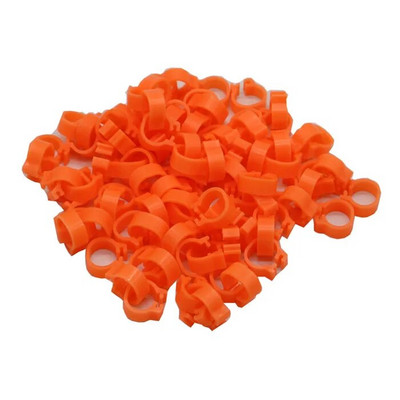 400 tk 8 mm linnujala klambrirõngas tuvi treeningtööriistad 10 värvi linnupapagoi söötmine, identifitseerimine jalarõngas loomade tarvikud