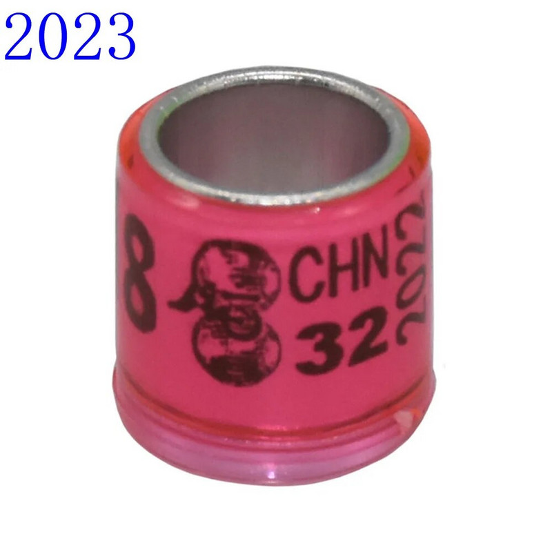 50 db 2024 alumínium műanyag galambtalp gyűrű szám betűvel Madárláb jelző gyűrűk Légyverseny azonosító kör Zarándokok