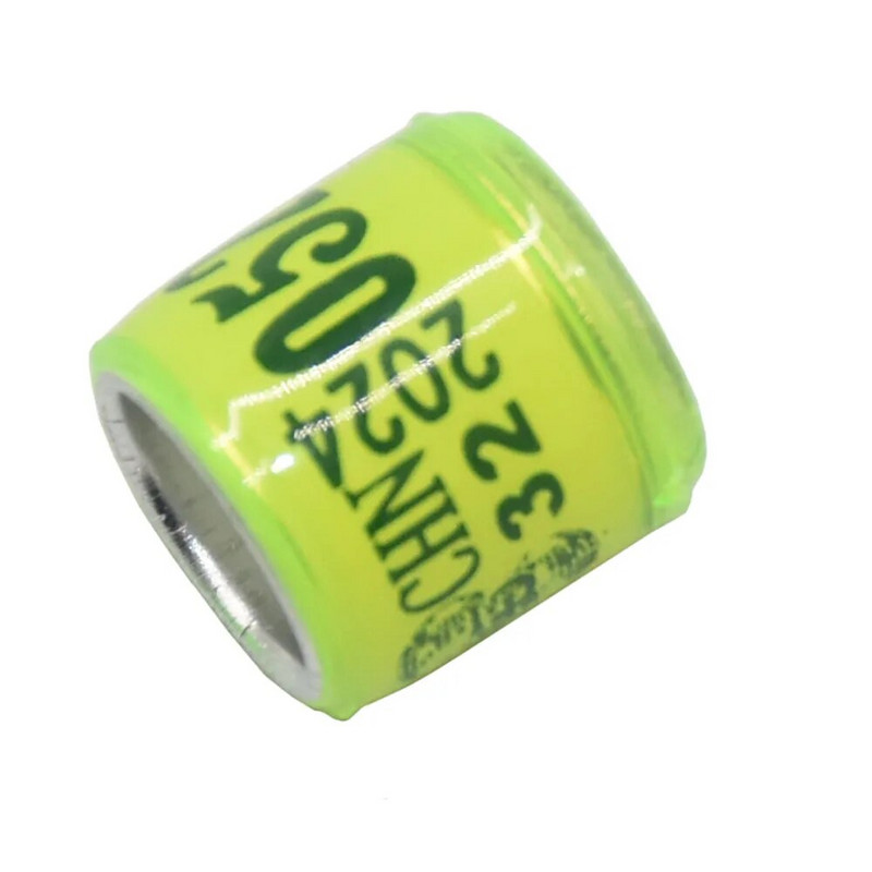 50 db 2024 alumínium műanyag galambtalp gyűrű szám betűvel Madárláb jelző gyűrűk Légyverseny azonosító kör Zarándokok