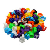 100 tk. tuvijalg kodulind tuvi lind tibud pardipapagoi klambrirõngad riba jalarõngas tuvitarvikud siseläbimõõt 8 mm laius 5 mm