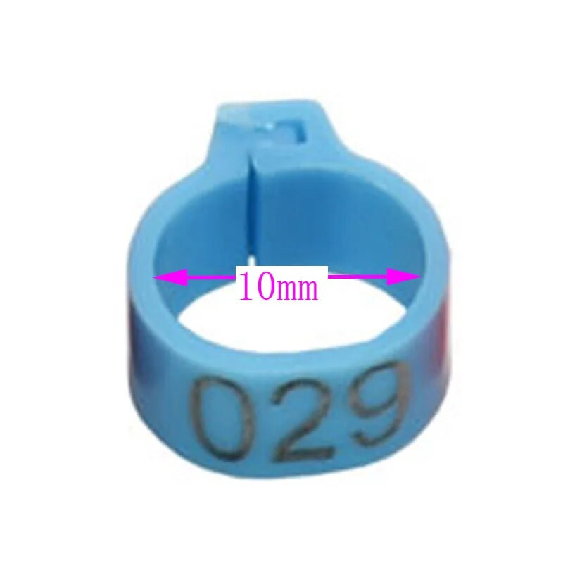 100 gab. Iekšējais diametrs 10 mm Baloža kāja Mājputns Balodis Papagailis Saspraudes Gredzeni Lenta Pēdu Gredzens Baložu piederumi Putnu piederumi
