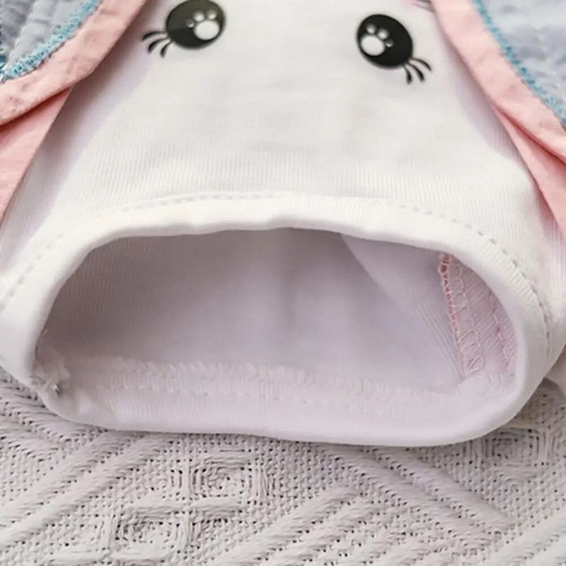 Καλοκαιρινό φόρεμα για σκύλους με στρογγυλή λαιμόκοψη με φιόγκο με κόμπο σχέδιο για Puppy Party Φόρεμα χαριτωμένο γάτες Σκυλιά πλισέ φούστα Ρούχα κατοικίδιων με δύο πόδια για καθημερινά