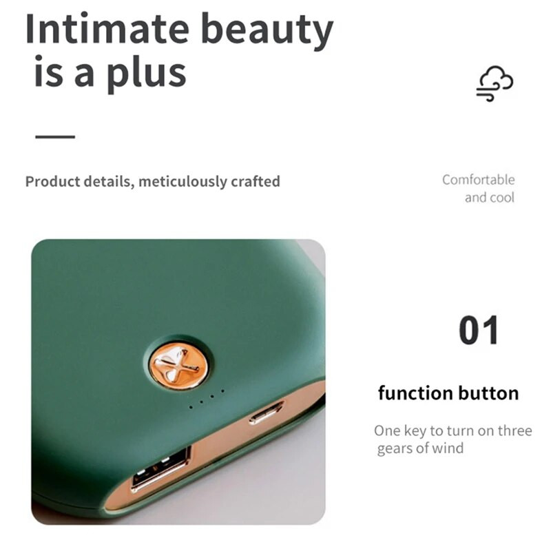 Φορητός μίνι ανεμιστήρας Προσωπικός ανεμιστήρας λαιμού USB Επαναφορτιζόμενος ανεμιστήρας χειρός με μπαταρία για εσωτερικούς και εξωτερικούς χώρους