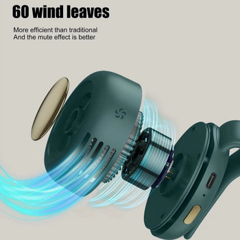 MF019 Mini Whirlwind Φορητό Snap On Charging Fan Waist Clip Mini Whirlwind Fan 3-Speed Handsfree Αθόρυβος δυνατός άνεμος