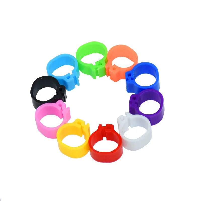 100 gab Desmit krāsas Baloži Gredzeni 8mm Bajonets Identifikācijas Gredzens Atverams Baložu Gredzens Krāsa Baložu Kāju Gredzens Baložu Izejmateriāli