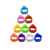 100 gab. Iekšējais diametrs 8 mm Baloža kāja Mājputni Balodis Papagailis Saspraudes Gredzeni Lenta Pēdas Gredzens Baložu piederumi Putnu piederumi