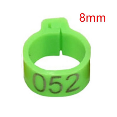 100 gab. Iekšējais diametrs 8 mm Baloža kāja Mājputni Balodis Papagailis Saspraudes Gredzeni Lenta Pēdas Gredzens Baložu piederumi Putnu piederumi