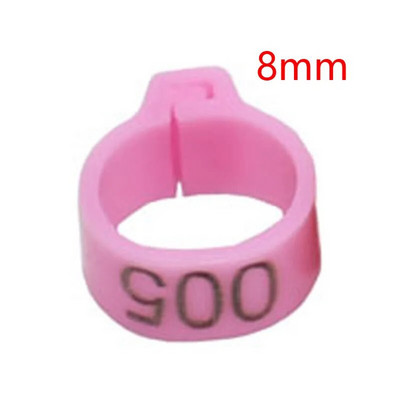 100 gab. Iekšējais diametrs 8 mm Baloža kāja Mājputni Balodis Papagailis Saspraudes Gredzeni Lenta Pēdas Gredzens Baložu piederumi Putnu piederumi