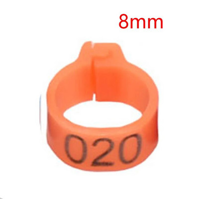 100 gab. Iekšējais diametrs 8 mm Baloža kāja Mājputni Balodis Papagailis Saspraudes Gredzeni Lenta Pēdas Gredzens Baložu piederumi Putnu piederumi