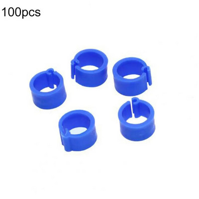 Papagaiļa kāju klipšu krāsu maisījums, viegli noņemams Ērtas papagaiļa kāju pēdu siksnas Clip Pīles pēdas gredzeni Videi draudzīgi