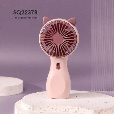 Uus USB-miniventilaator kaasaskantav käeshoitav ventilaator Laetav mini-mugav ventilaatoritasku suurus Madala müratasemega väikese elektrilise ventilaatori üliõpilaste ühiselamu