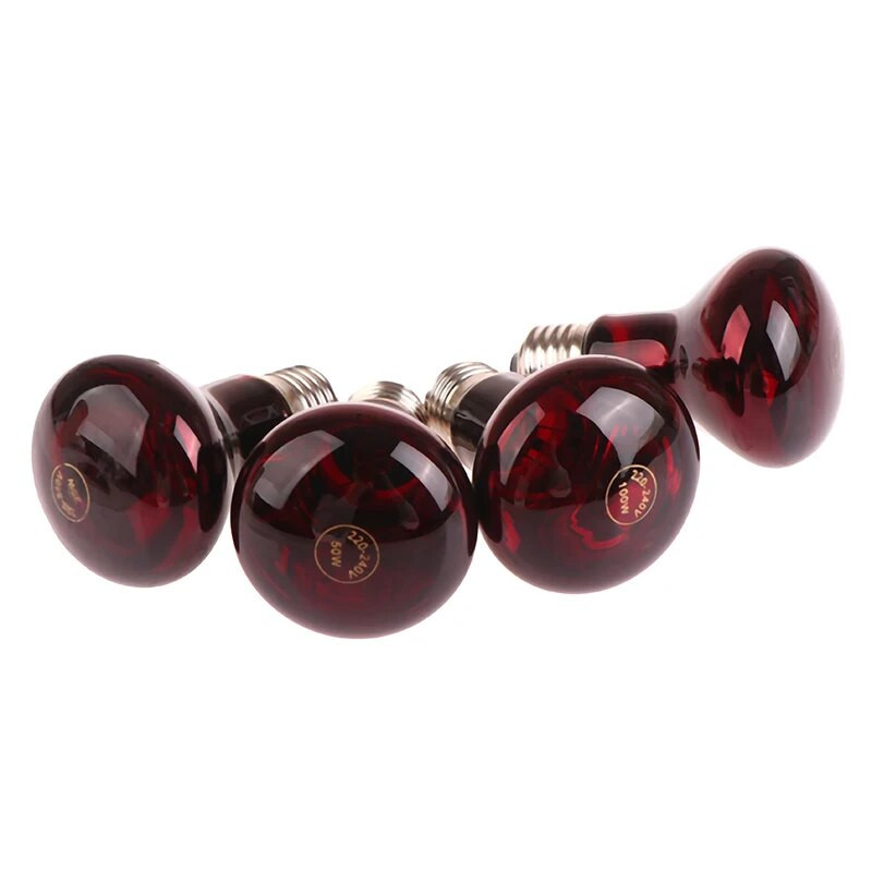 Lemmiklooma punane küttelamp E27 päeva-öö kahepaiksete madude jaoks mõeldud lampi roomajate lambipirn UV-valgus 25W 50W 75W 100W AC220-240V