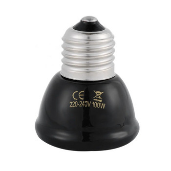 1PC Практична 110V 220V 20-100W E27 Керамична топлинна крушка Инфрачервен излъчвател Brooder Lamp Влечуго Pet Grow Външно осветление