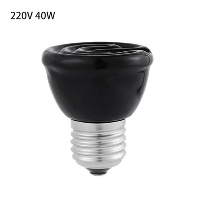1PC praktiska 110V 220V 20-100W E27 keramikas sildspuldze infrasarkanais izstarotājs brooder lampa Reptile Grow āra apgaismojums